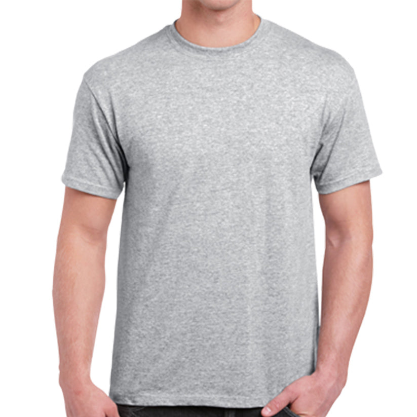  Ash Grey heather blank T‑shirt fabric swatch — print‑ready jersey